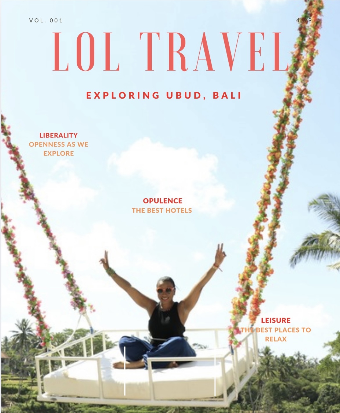 LOL Travel Magazine Vol. 001 cover — Exploring Ubud, Bali